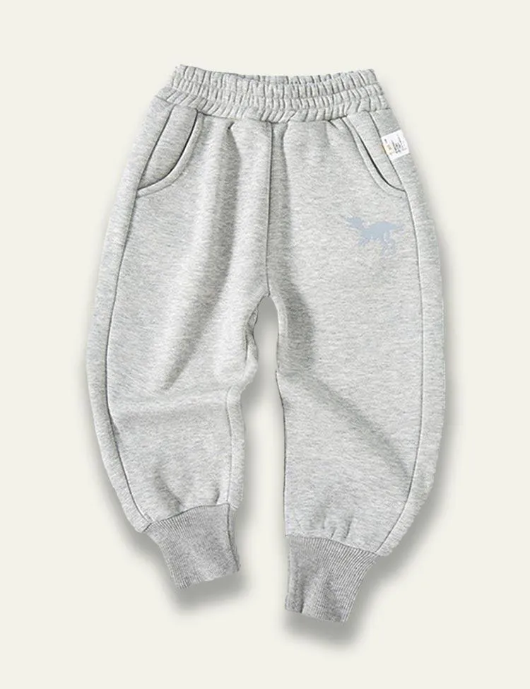Little Dinosaur Printed Cotton Pants - Image 3