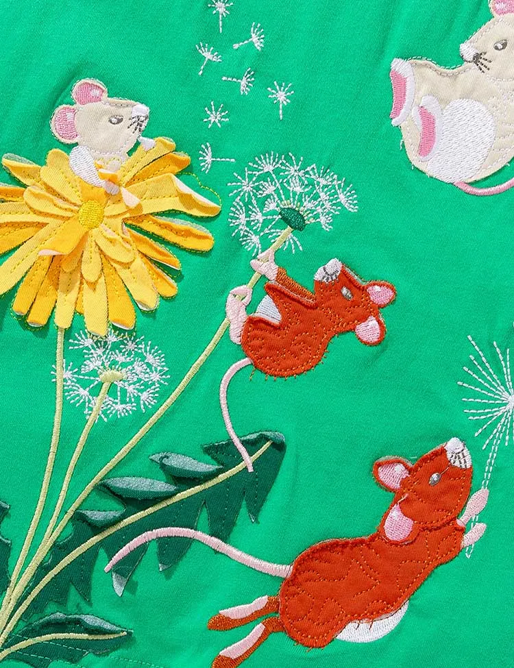 Little Mouse Applique Dress - Image 4