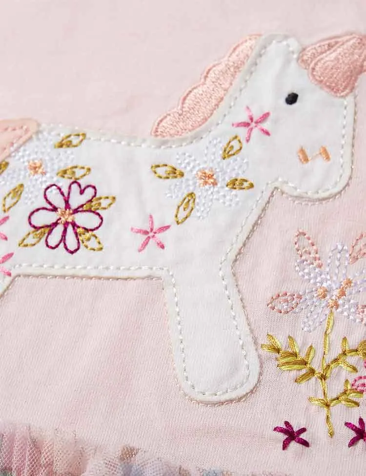 Little Pony Appliqué Tulle Dress - Image 2