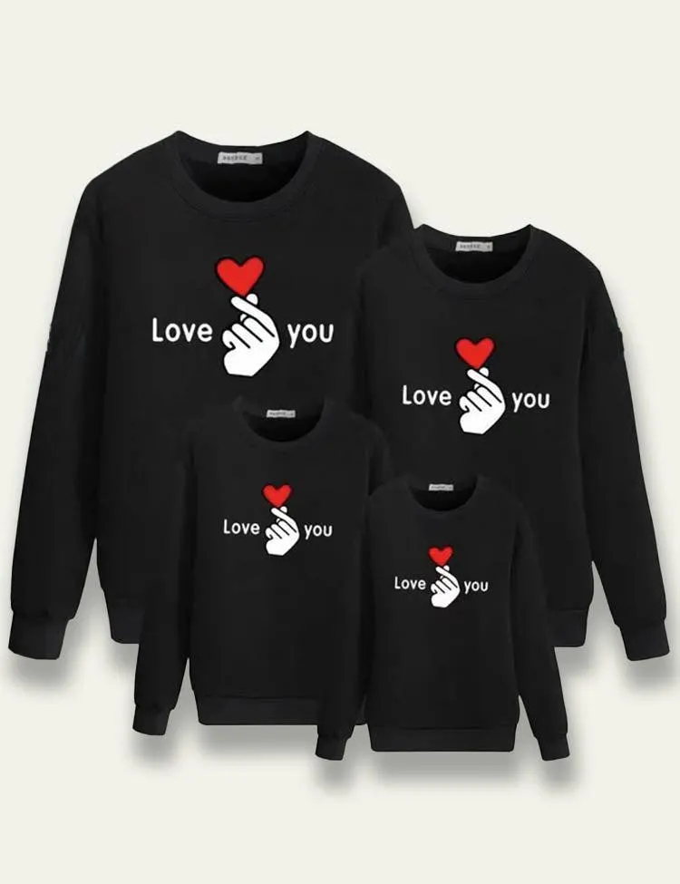 Love You Printed Family Matching Sweatshirt - Image 2