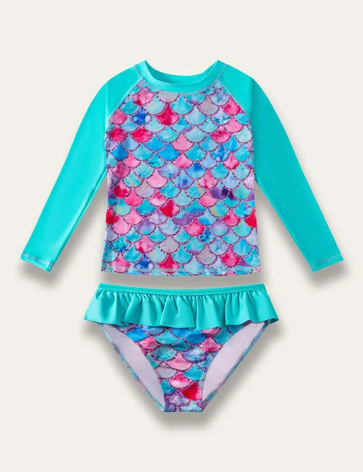 Mermaid Print Swim Suit - Image 3