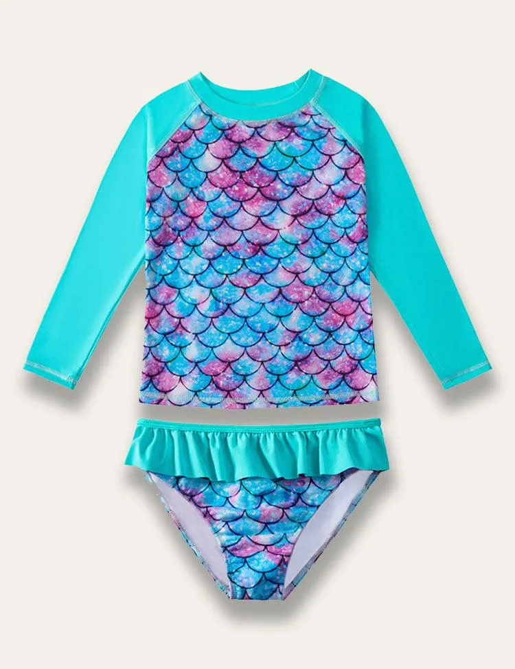 Mermaid Print Swim Suit - Image 4