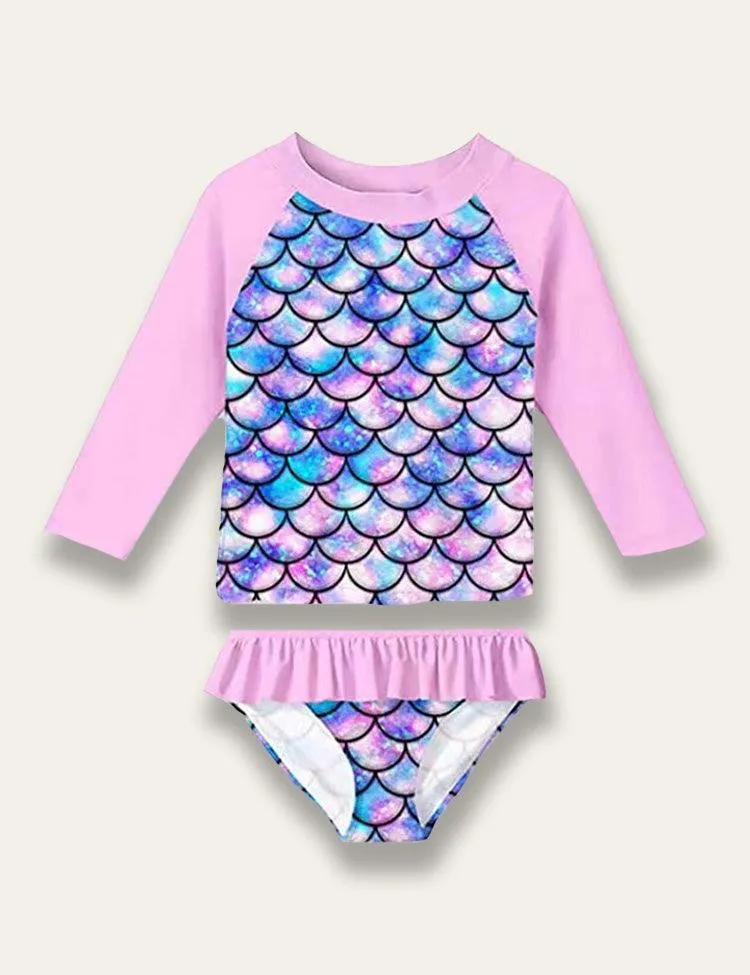 Mermaid Print Swim Suit - Image 5