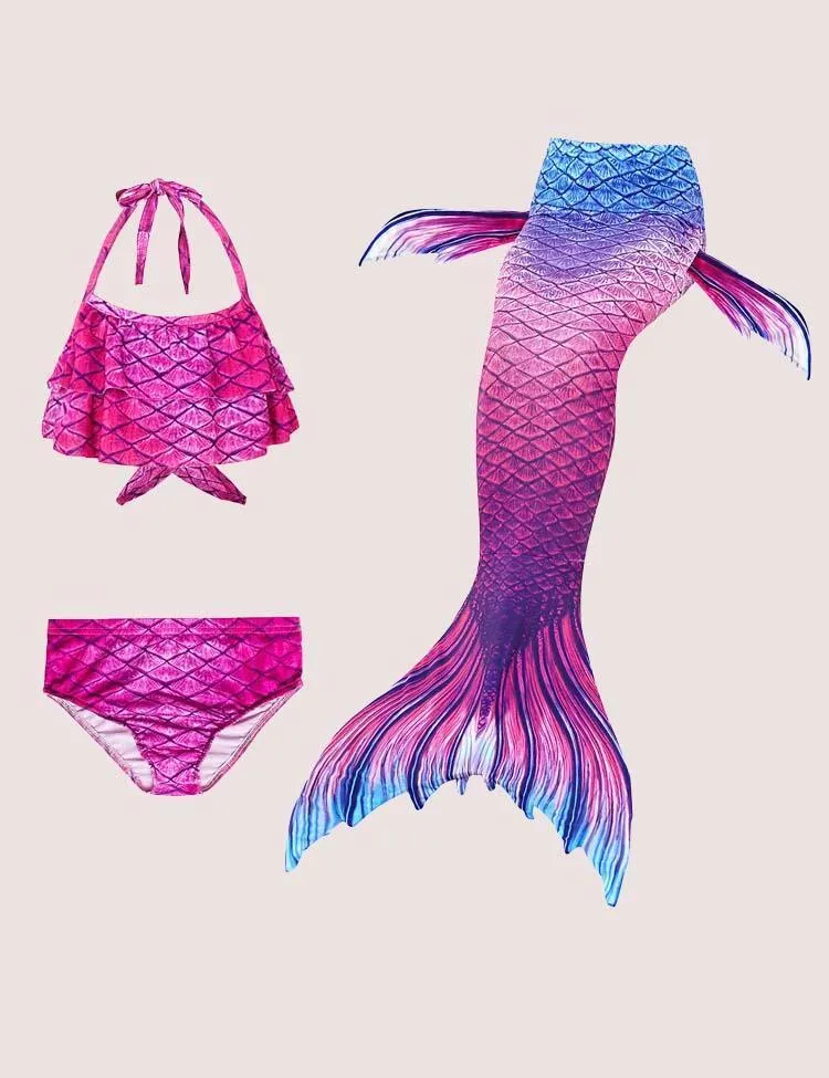 Mermaid Tail Swimsuit Set - Image 3