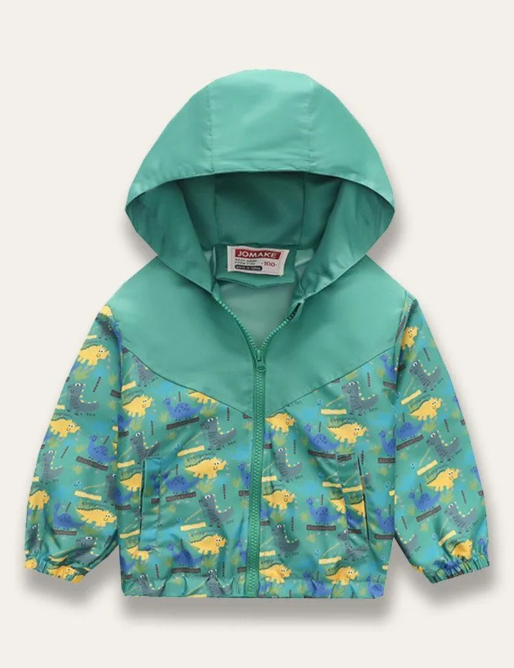 Multicolor Print Hooded Coat - Image 6