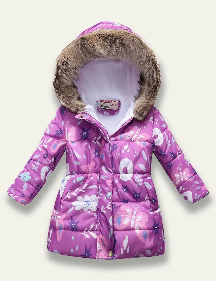 Printed Hooded Cotton Coat - Image 3