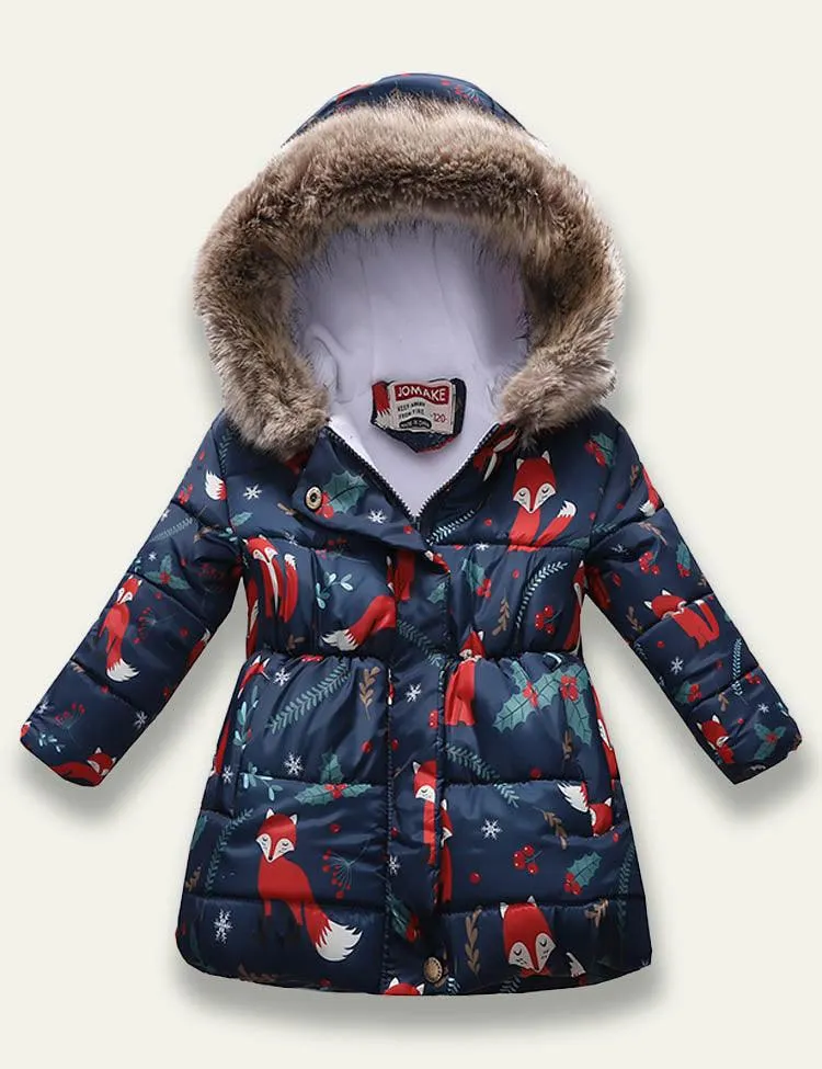 Printed Hooded Cotton Coat - Image 6