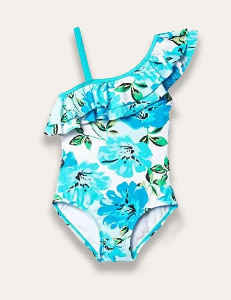 One-shoulder Ruffled One-piece Swimsuit - Image 4