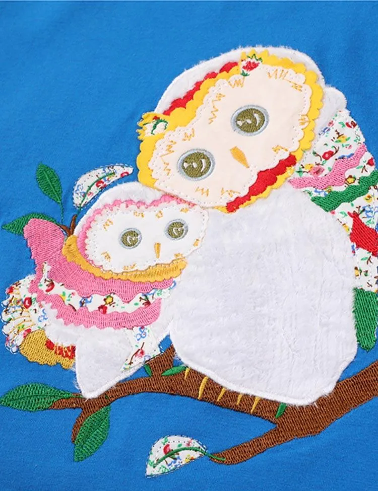 Owl Appliqué Dress - Image 2