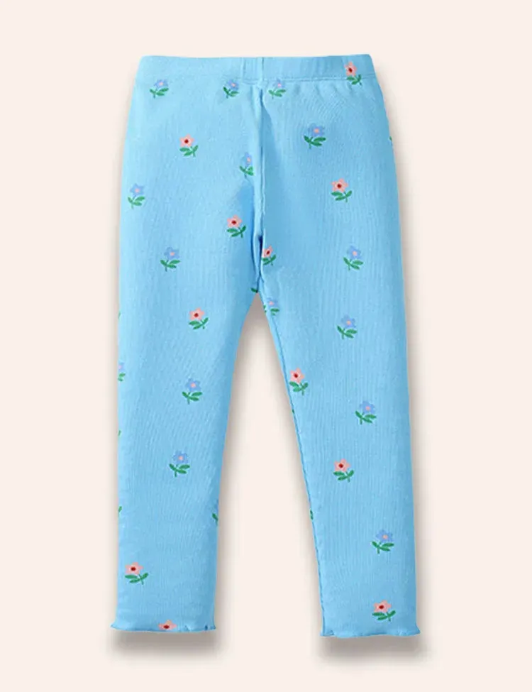 Pedal Power Flower Embroidered Sweatshirt Set - Image 4
