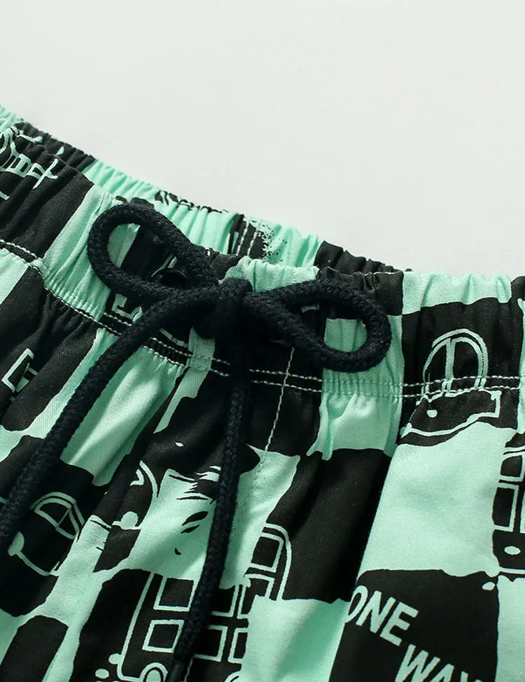 Plaid Printed Cotton Shorts - Image 2