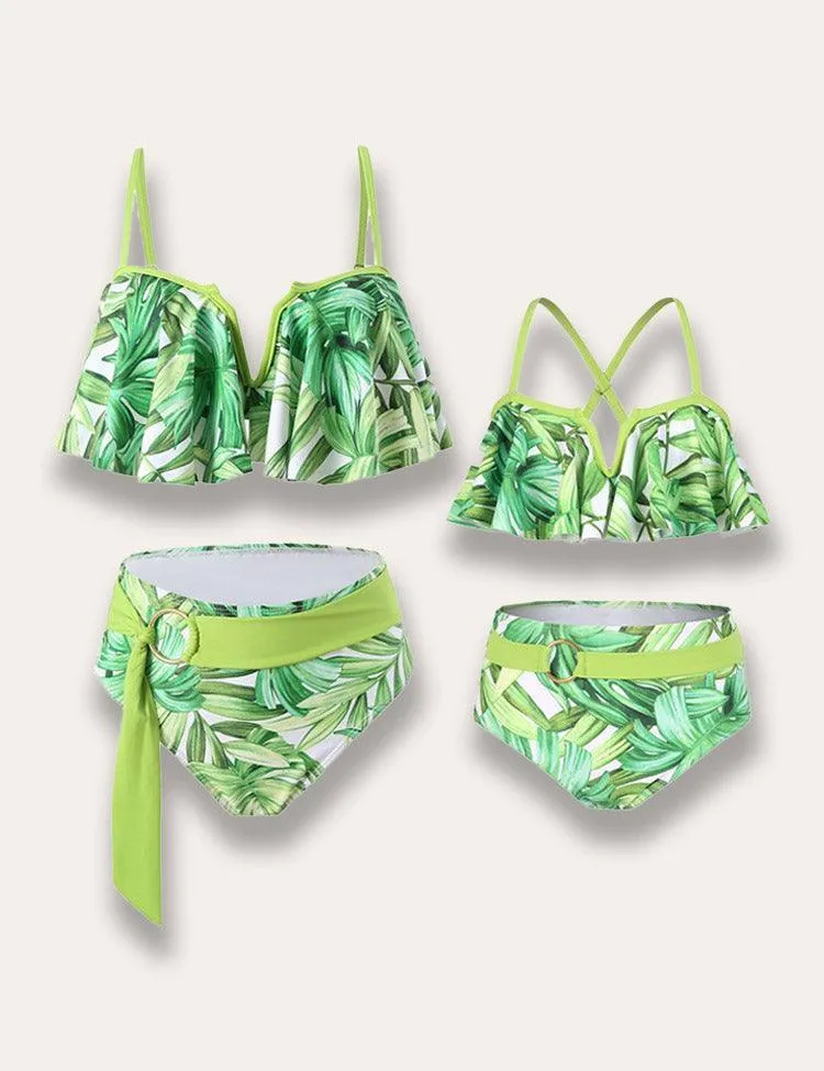 Pleated Strap Family Matching Swim Suit - Image 3