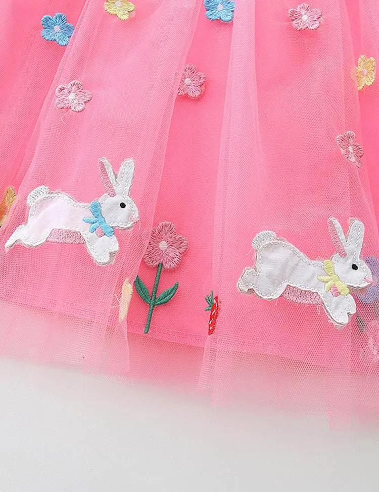 Rabbit Appliqué Tulle Dress - Image 2