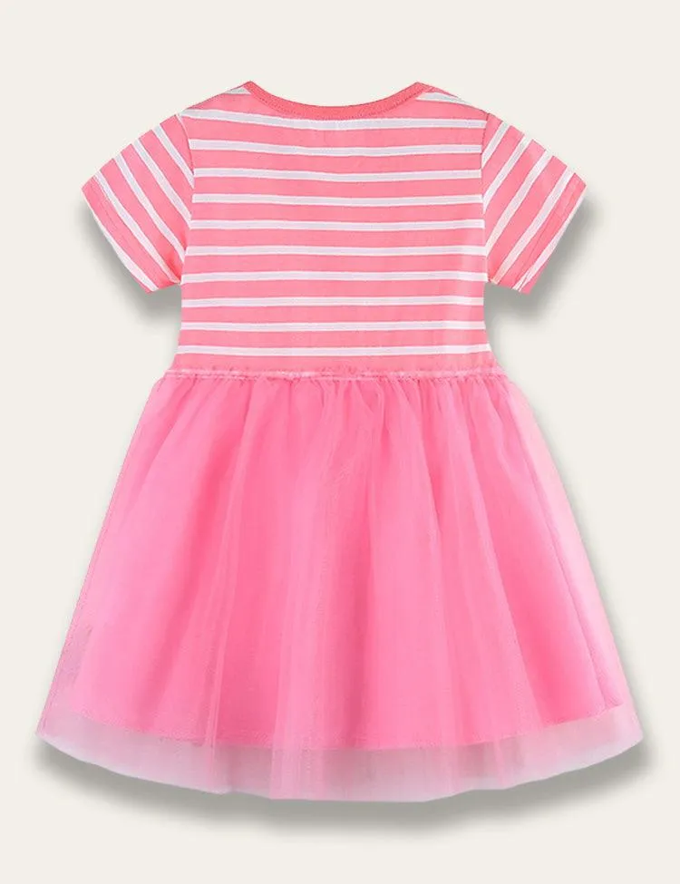 Rabbit Appliqué Tulle Dress - Image 3