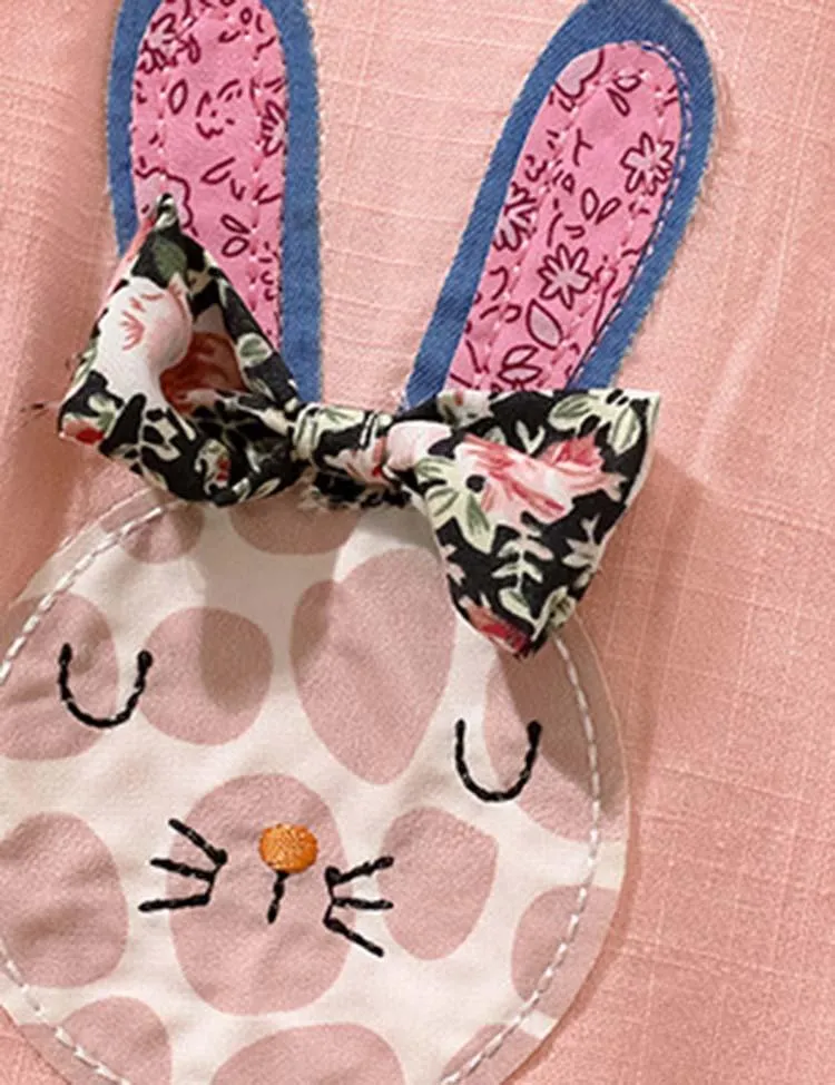 Rabbit Bow Appliqué Dress - Image 2