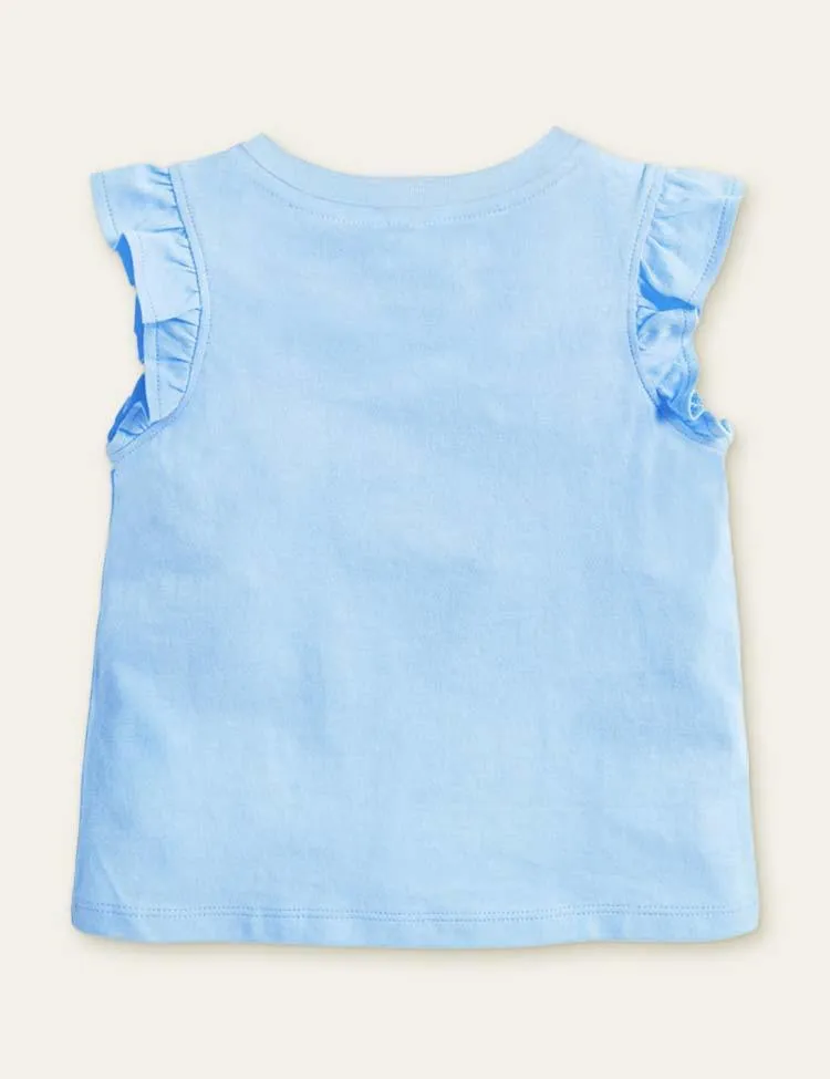 Rabbit Butterfly Printed T-shirt - Image 2