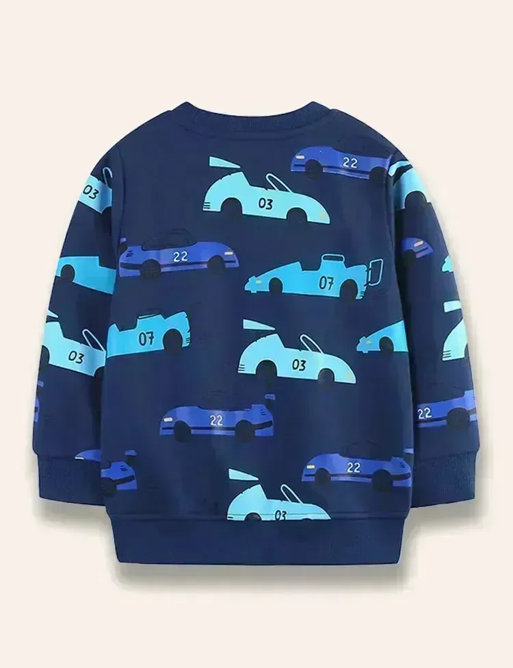 Racing Car Printed Sweatshirt - Image 2