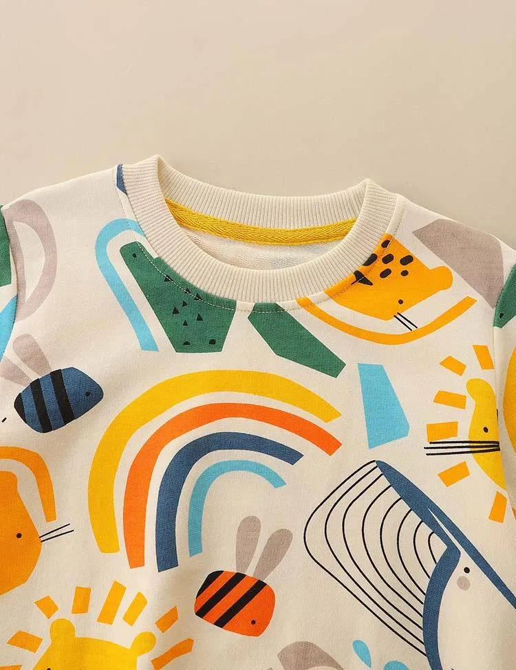 Rainbow Animal Full Printed Sweatshirt - Image 3