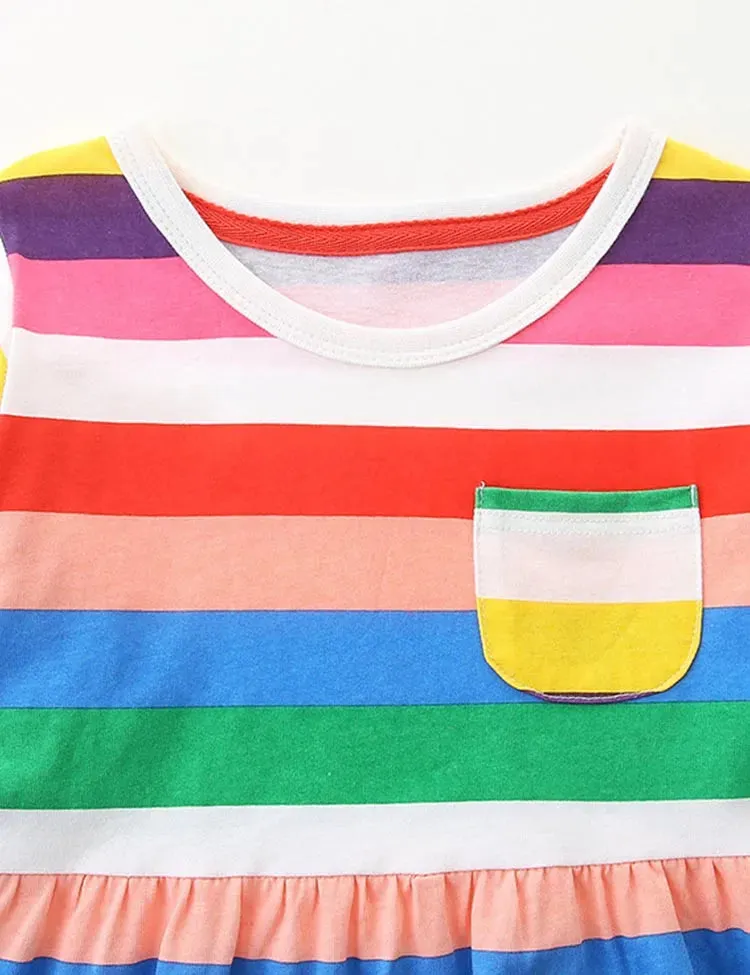 Rainbow Striped Dress - Image 2