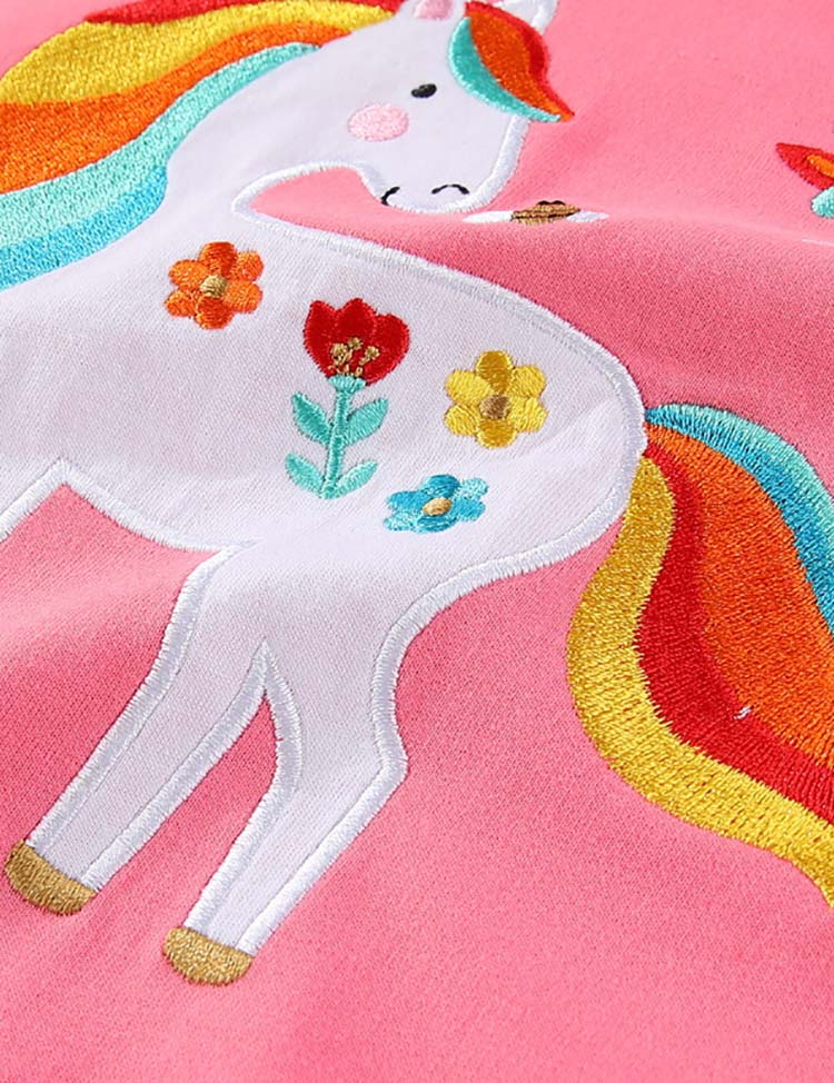 Rainbow Unicorn Embroidered Sweatshirt - Image 3