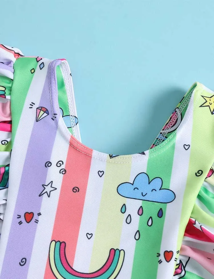 Rainbow Unicorn Swimsuit - Image 3