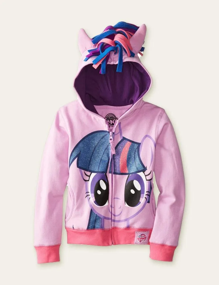 Rainbow Unicorn Wings Hooded Zip Jacket - Image 2