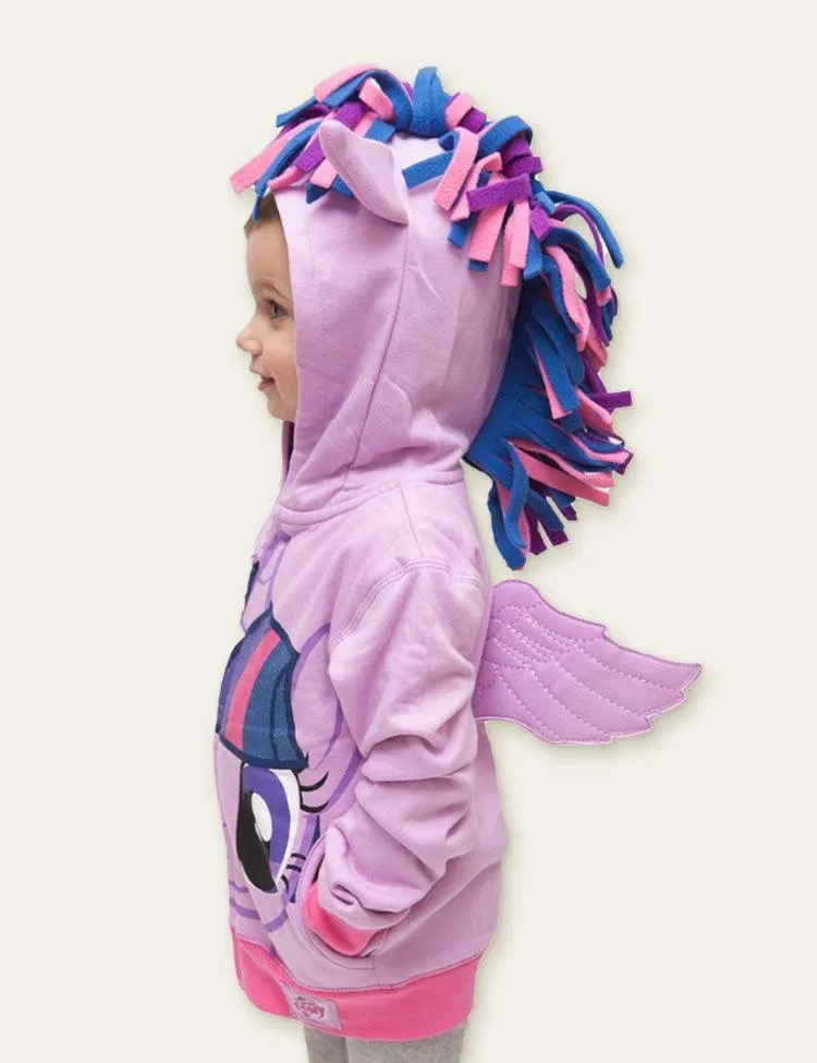 Rainbow Unicorn Wings Hooded Zip Jacket - Image 3