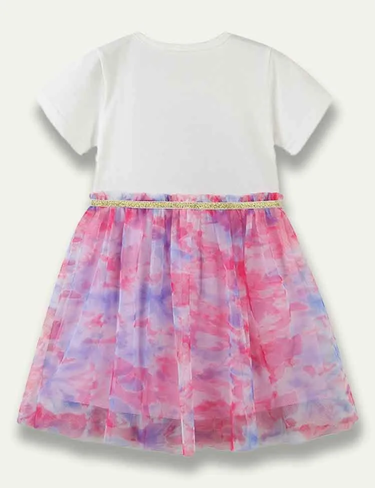 Rainbow Zebra Tulle Dress - Image 2