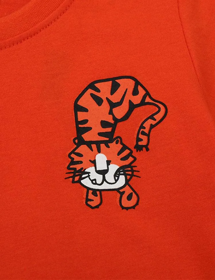 Red Tiger Print T-shirt - Image 2