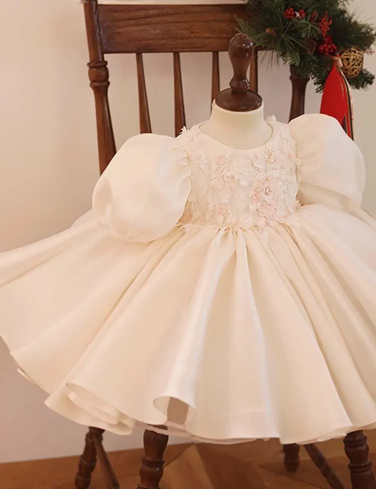Retro Puff Sleeve Princess Dress - Image 3