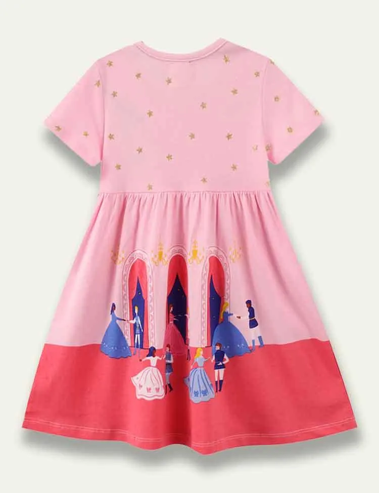 Royal Ball Printed Dress - Image 2