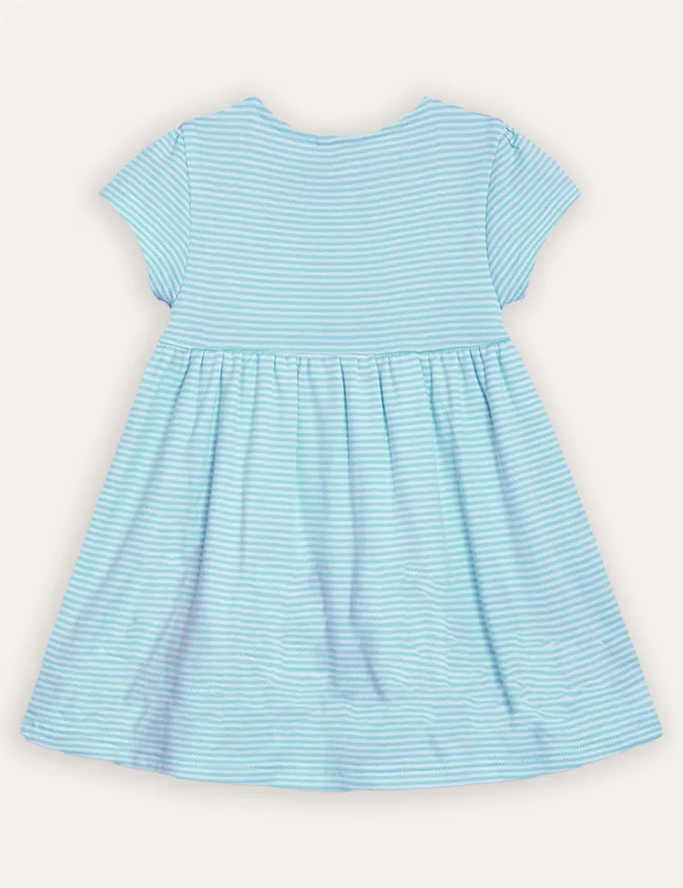 Safari Animals Appliqué Button Front Dress - Image 2