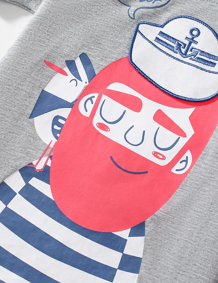 Sailor Short Sleeve T-Shirt and Shorts Set - Image 4