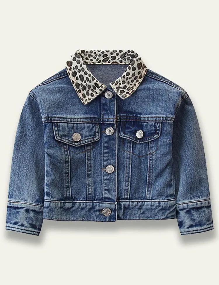 Leopard Denim Jacket