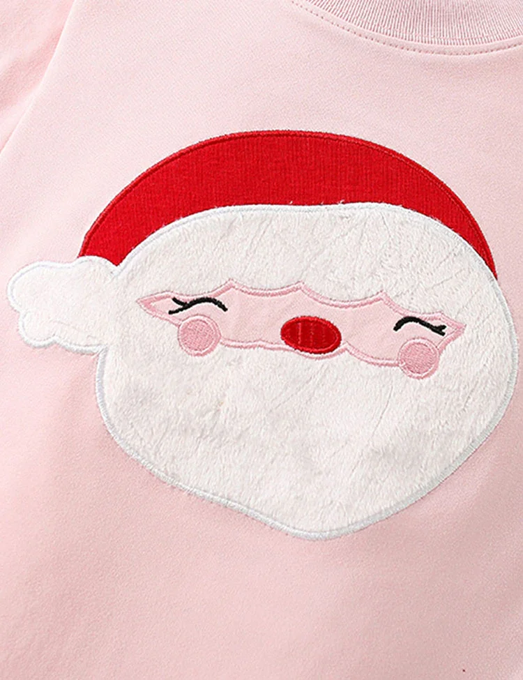 Santa Claus Applique Pajama Set - Image 2
