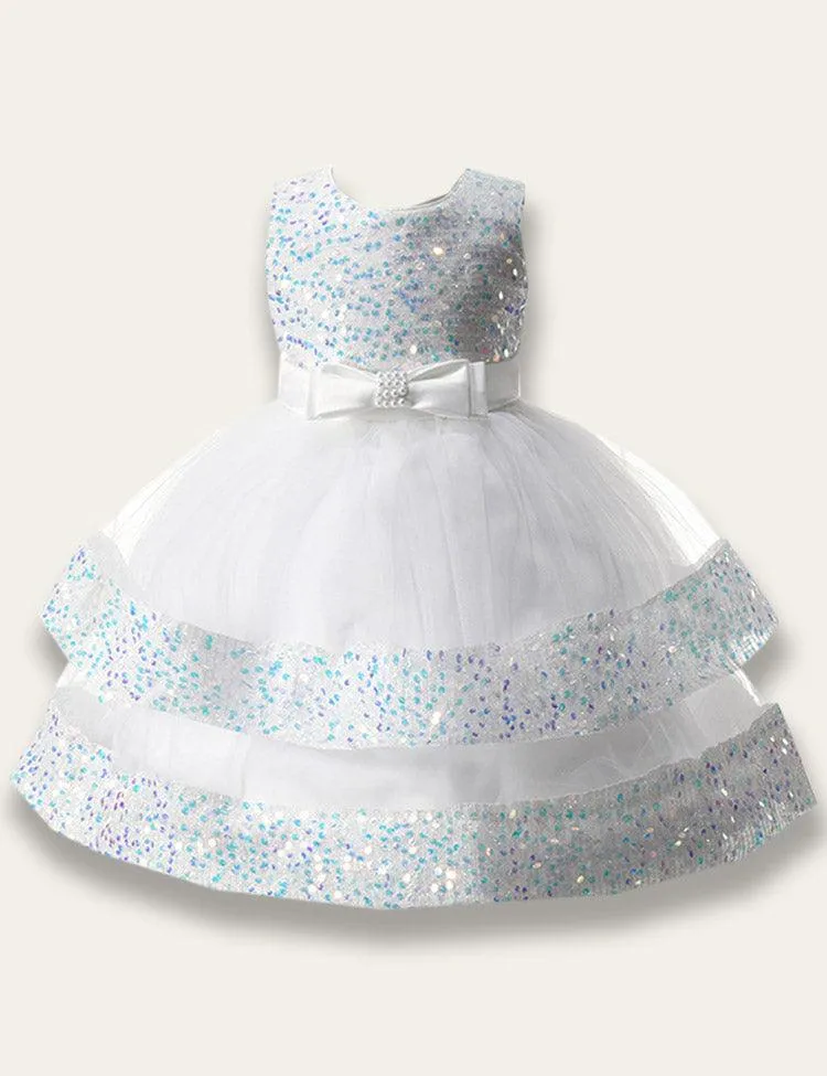 Sequined Pearl Princess Party Dress - Image 2