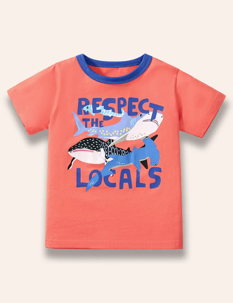 Series Cartoon Animal Printed T-Shirt - Image 3