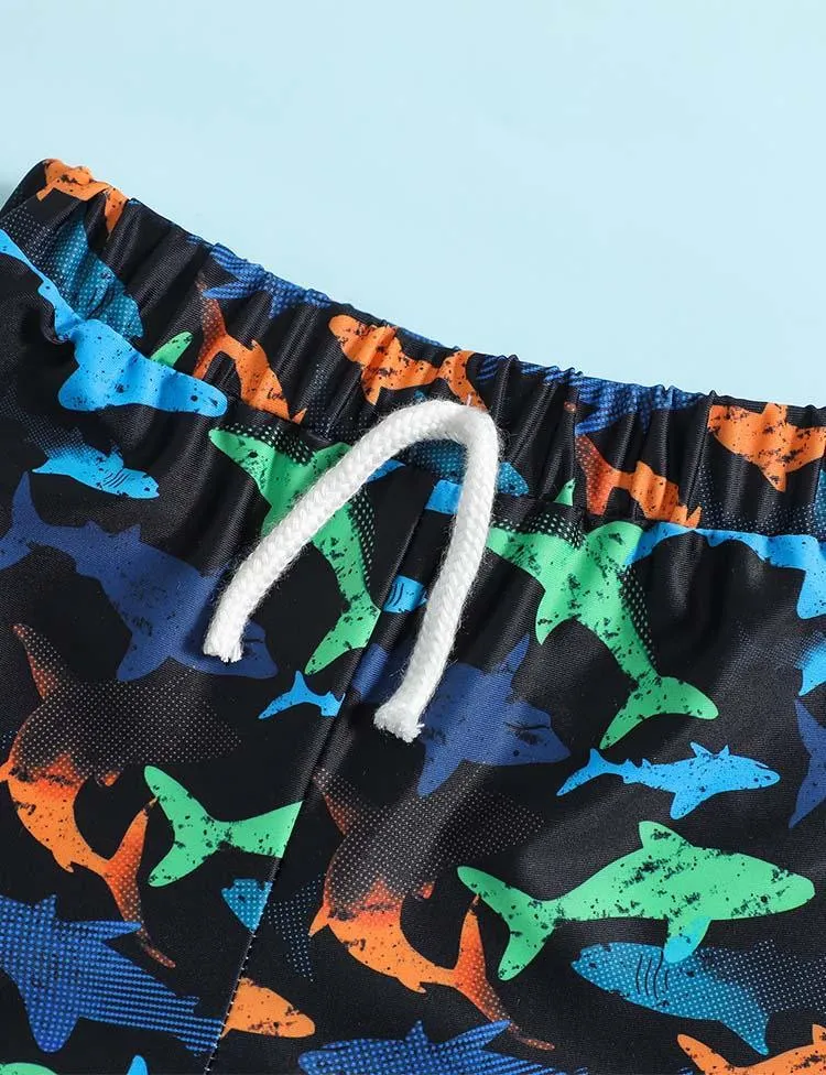Shark Full Printed Swimming Shorts - Image 3