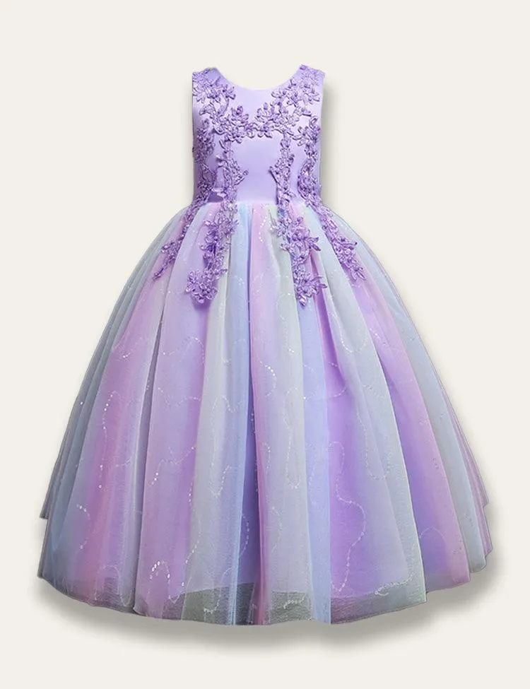 Sleeveless Tulle Party Dress - Image 3