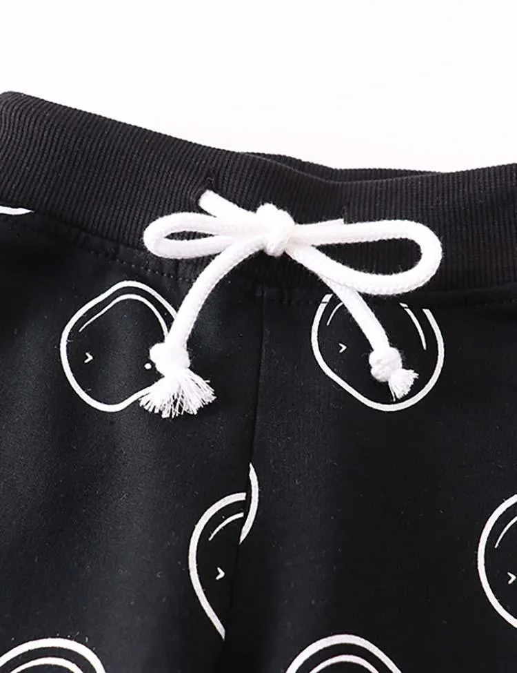 Smiley Printed Sweatpants - Image 4