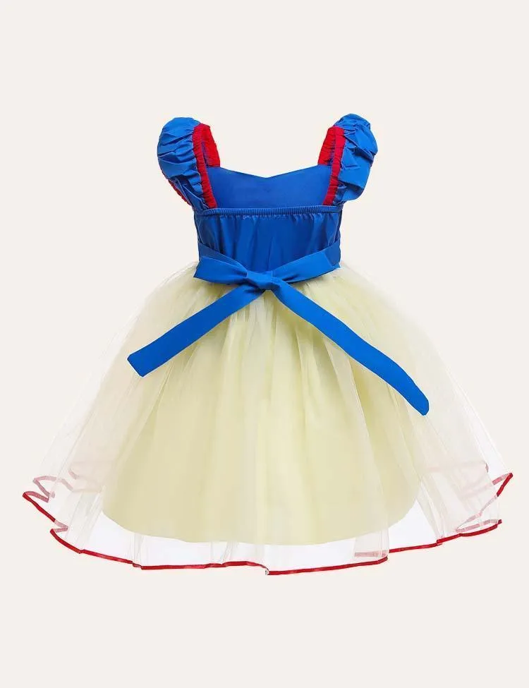 Snow White Mesh Party Dress - Image 2