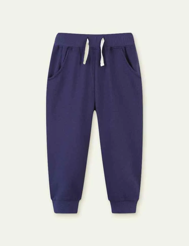 Solid Color Casual Sports Pants - Image 3