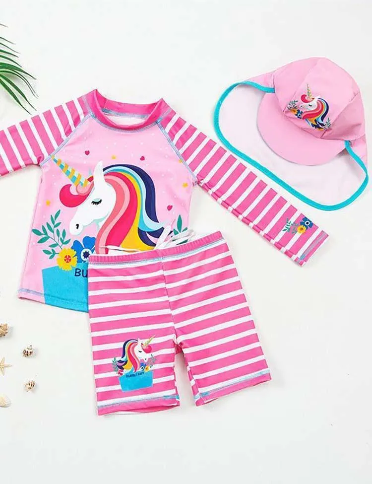 Unicorn Long Sleeve Split Swimsuit - Image 4