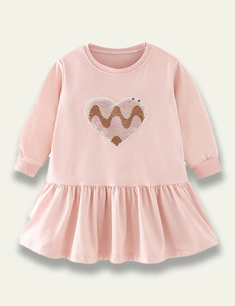 Pink Heart Princess Dress