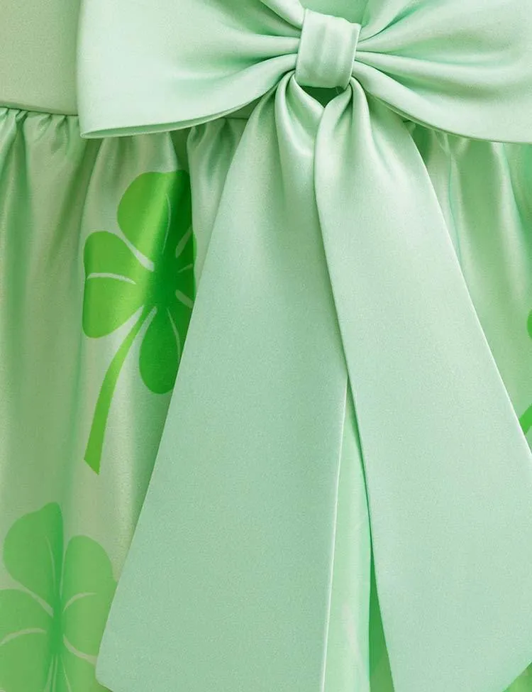 St. Patrick's Day Clover Printed Dress - Image 3