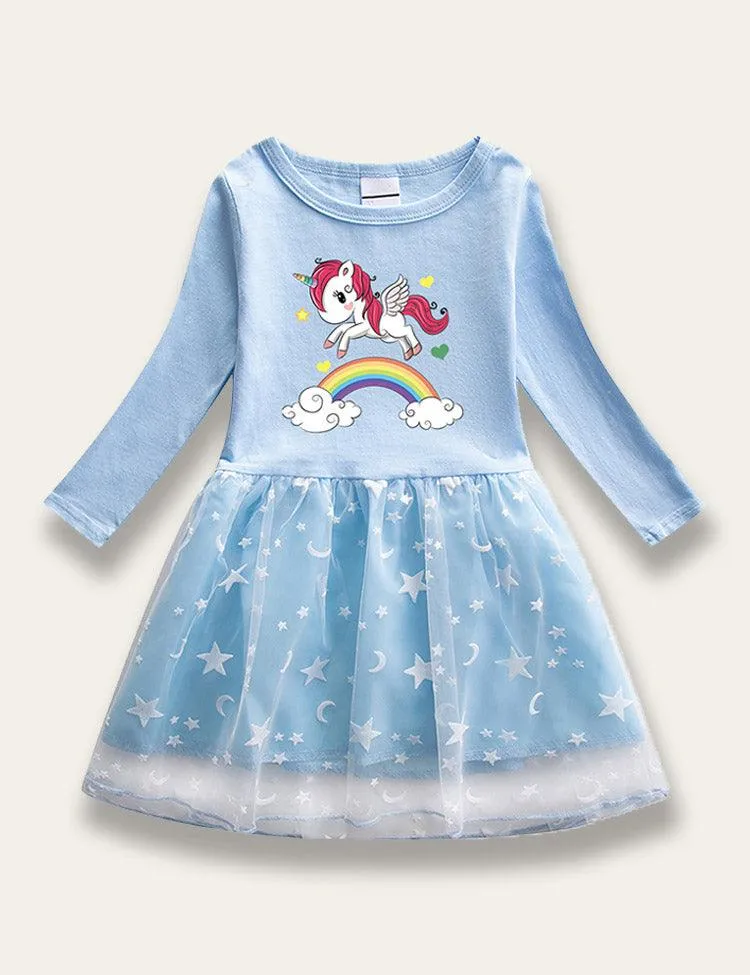 Star Unicorn Tulle Dress - Image 3