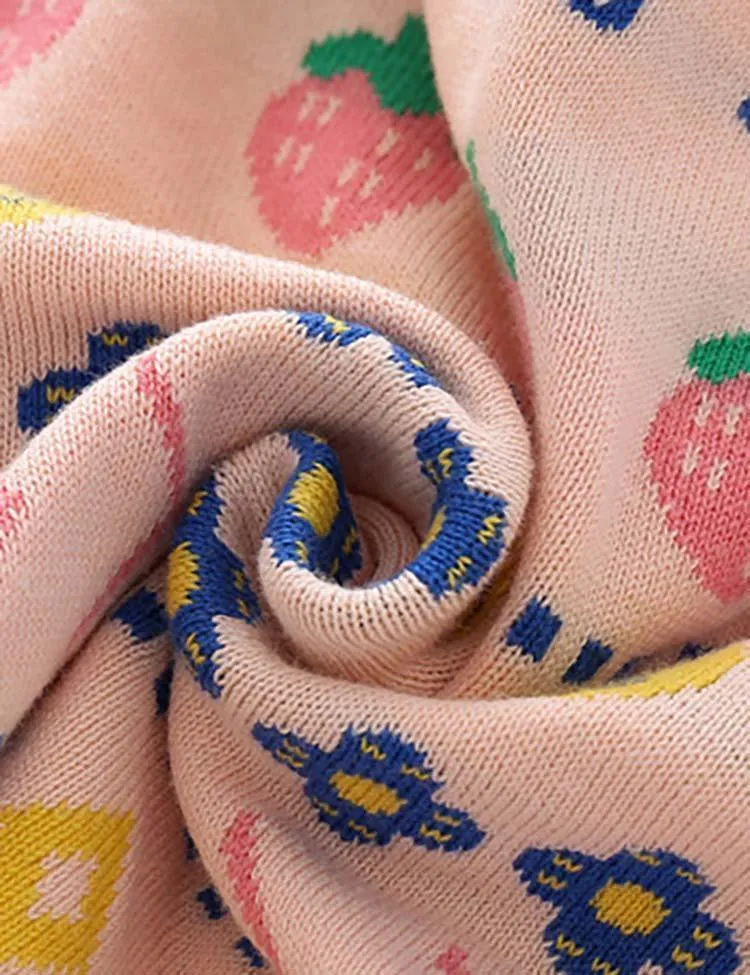 Strawberry Brocade Sweater - Image 3