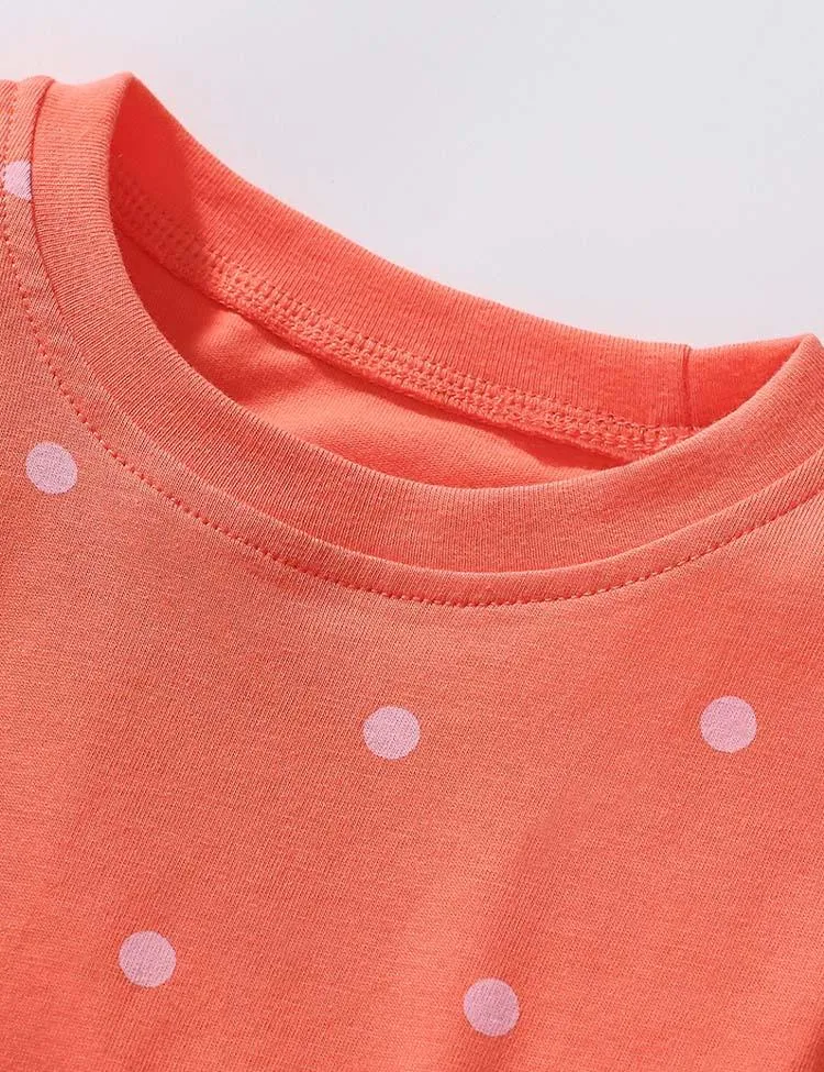 Strawberry Polka Dot Long Sleeve Dress - Image 3