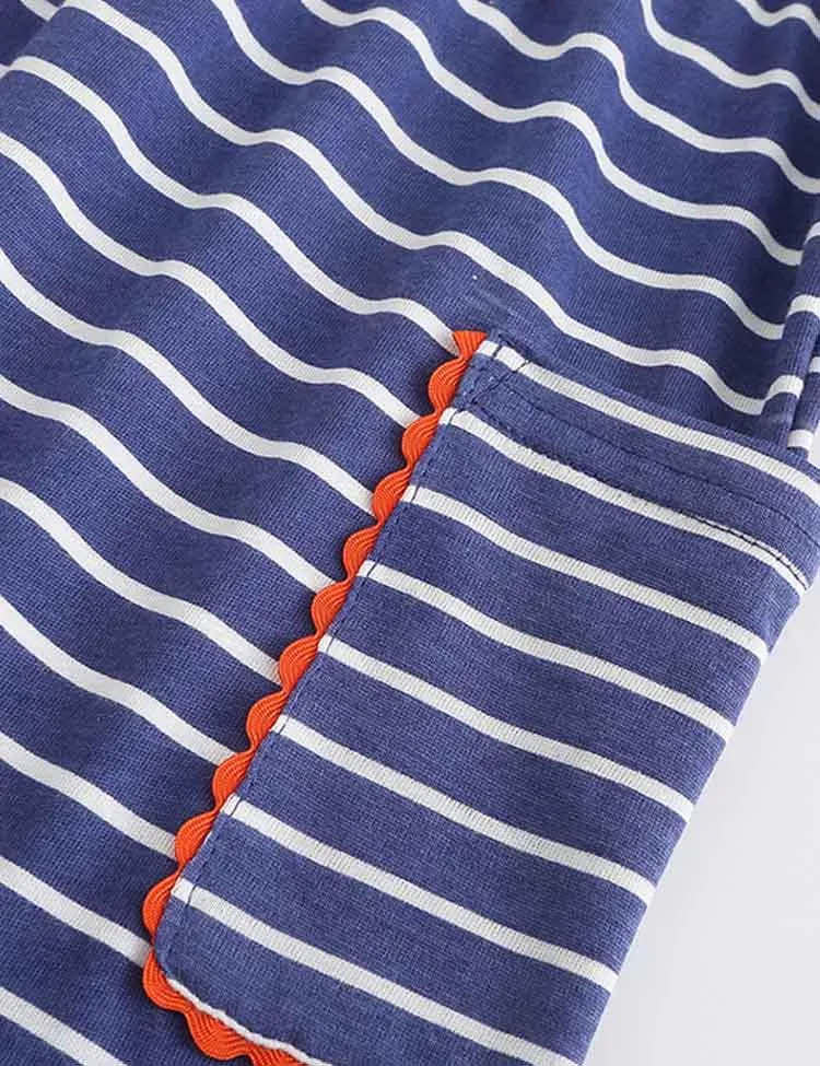 Stripe Sleeveless Pocket Dress - Image 3