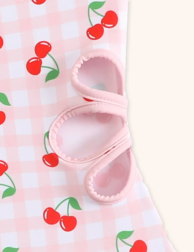 Cute Cherry Printed Swimsuit - Image 4